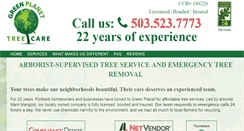 Desktop Screenshot of greenplanettree.com